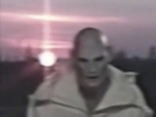 A pale figure in the Laboratory 1 breach recording.